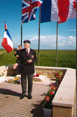 Former 197 Sqn Typhoon pilot Alex Shannon giving a speech. Photo: Derek Lovell