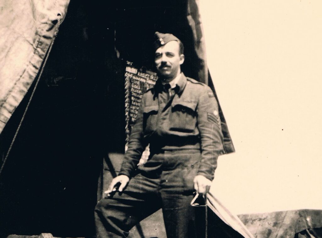 F/SJohn Henry "Chiefy" Adcock led the 100-plus ground crew personnel of 6197 Servicing Echelon from April 1944 to August 1945. He went on to become a Squadron leader and retired in 1962. Image: courtesy Penny Rouse (Adcock Family)